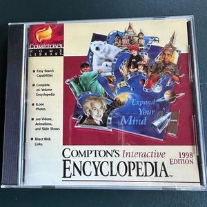 Vintage 1998 Edition Compton’s Interactive Encyclopedia